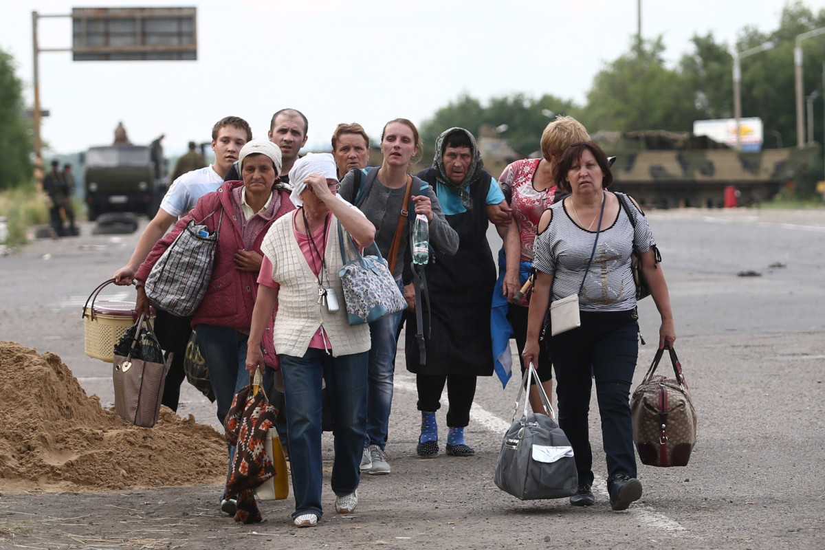 Binnenflüchtlinge in der Ukraine