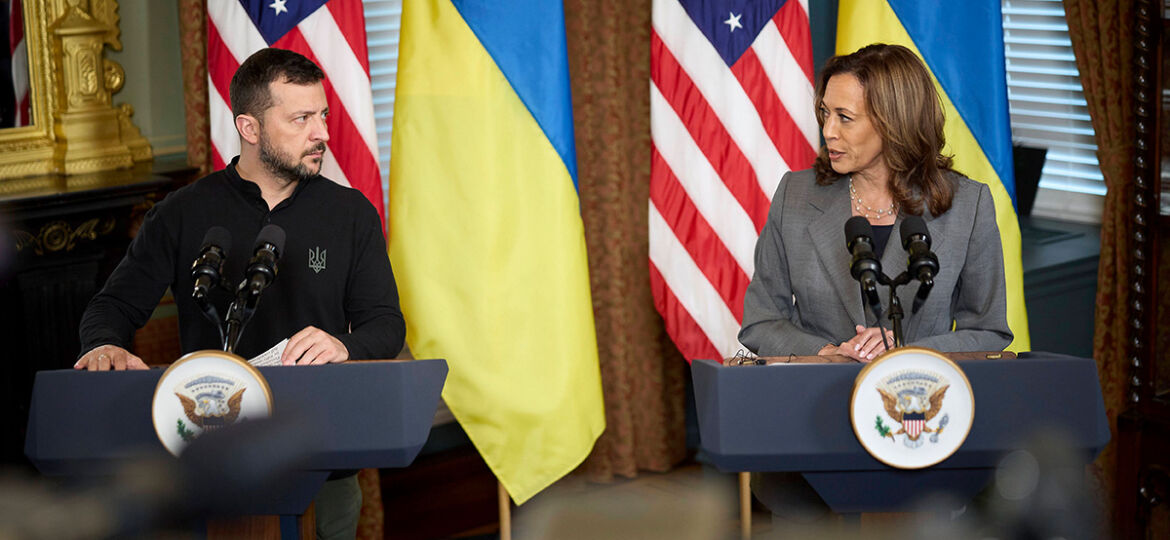 Wolodymyr Selenskyj und Kamala Harris