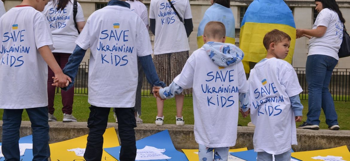 June 1, 2022, London, England, United Kingdom: Ukrainians living in London and Future For Ukrainian Children charity pro