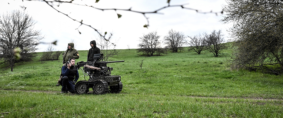 Ukrainische Entwickler und das Militär testen Bodenroboter-Komplexe