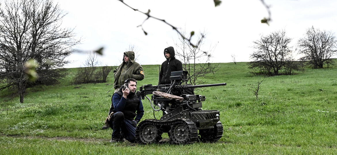 Ukrainische Entwickler und das Militär testen Bodenroboter-Komplexe
