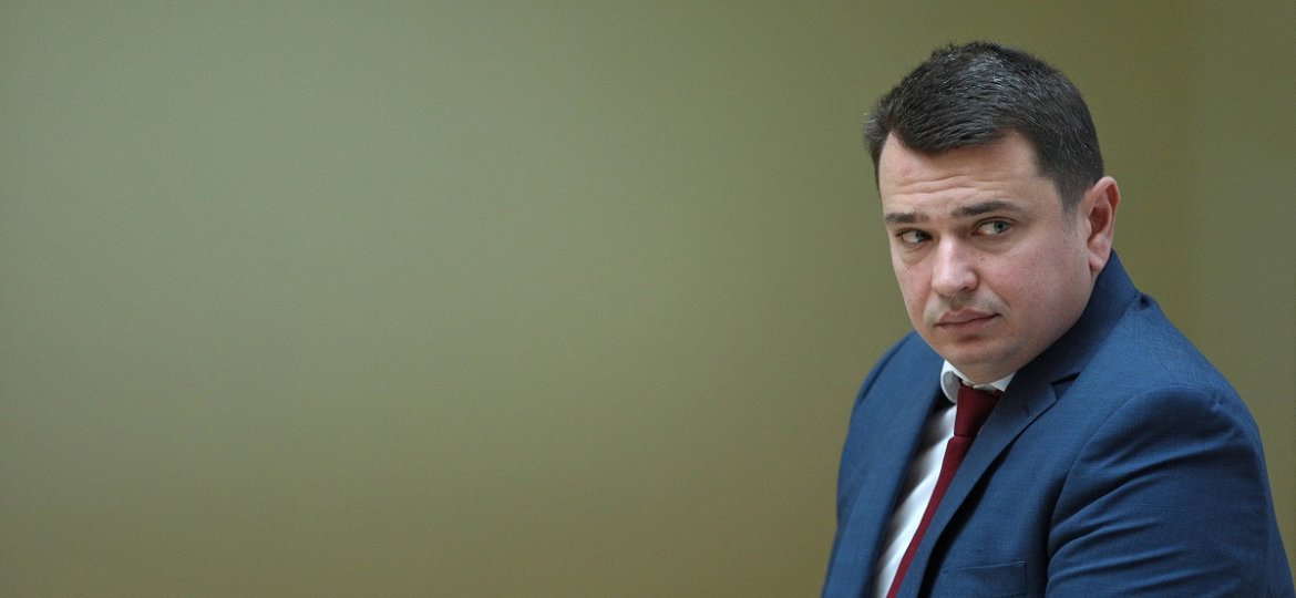 Director of the National Anti-Corruption Bureau of Ukraine (NABU) Artem Sytnyk attends the Lessons from Experience of EU