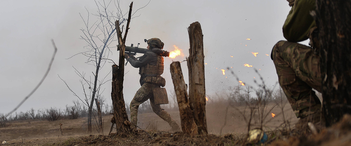 Ein ukrainischer Soldat